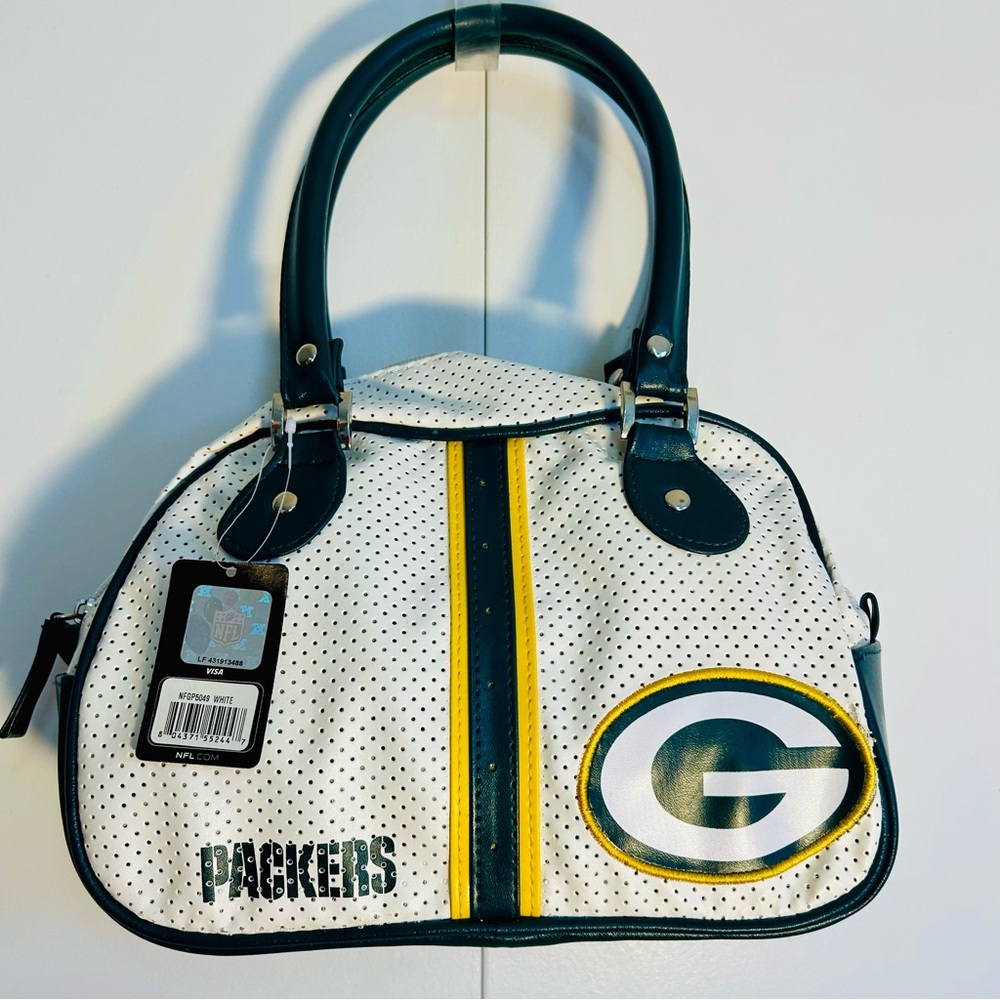 NWT Green Bay Packers White and Green Women's Bag Purse